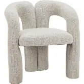 Buis Dining Chair in Gray Textured Fabric