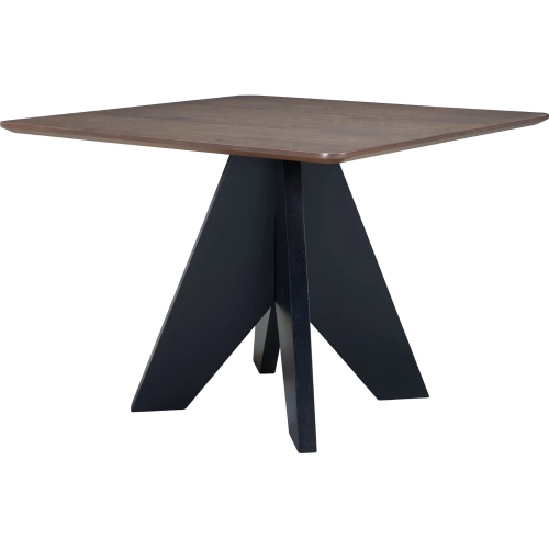 Lisse 40" Square Dining Table in Espresso Brown Finish Wood