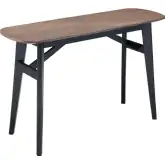 Neted Console Table in Espresso Brown & Black Finish Wood