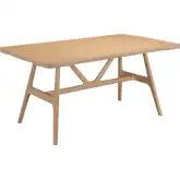 Rovina Dining Table in Natural Finish Wood