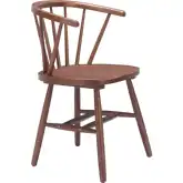 Stenger Dining Chair in Walnut Finish Wood (Set of 2)