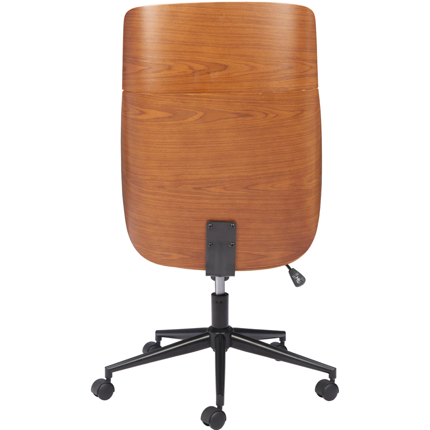 Zuo 110560 Flex High Back Office Chair in White Leatherette & Wood