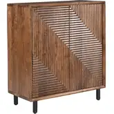 Jatil Cabinet in Walnut Finish Acacia Wood