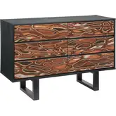 Aremi Dresser in Multicolor Brown & Black MDF