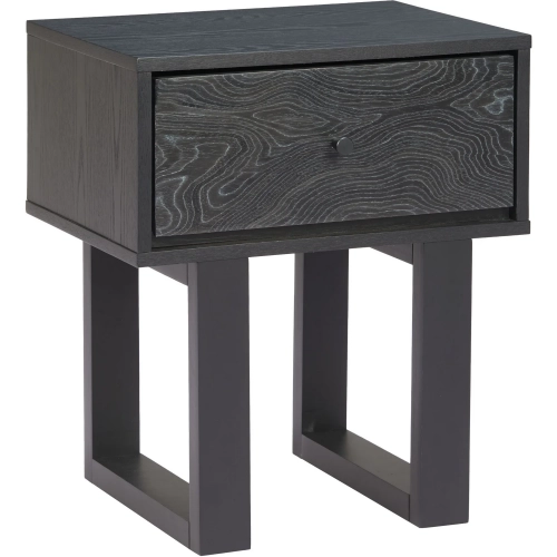 Gus Nightstand in Black MDF