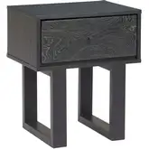 Gus Nightstand in Black MDF