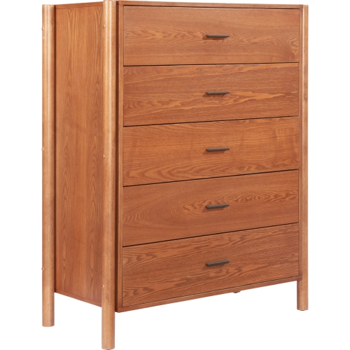 Beleza Chest in Walnut Finish Wood