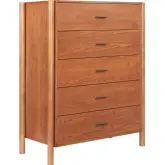 Beleza Chest in Walnut Finish Wood