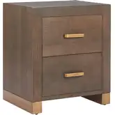 Sivar Side Table in Espresso Brown Wood