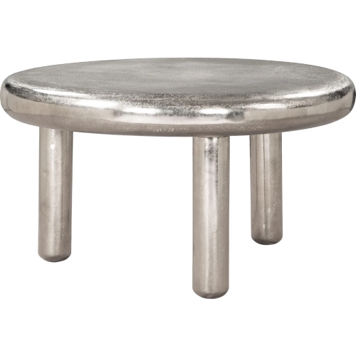 Arian Coffee Table in Silver Recycled Aluminum