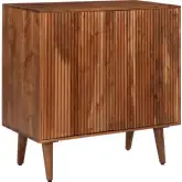 Lada Cabinet in Walnut Finish Solid Acacia Wood
