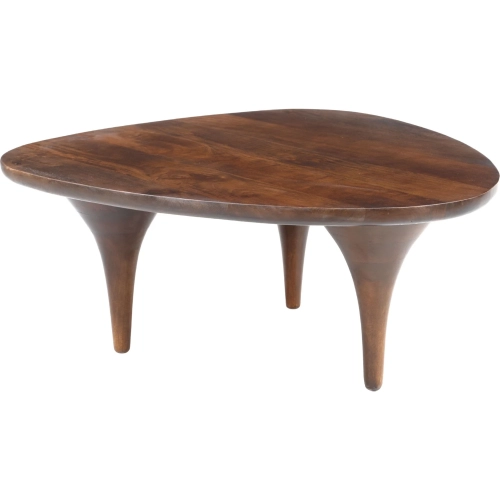 Spiker Coffee Table in Walnut Finish Mango Wood