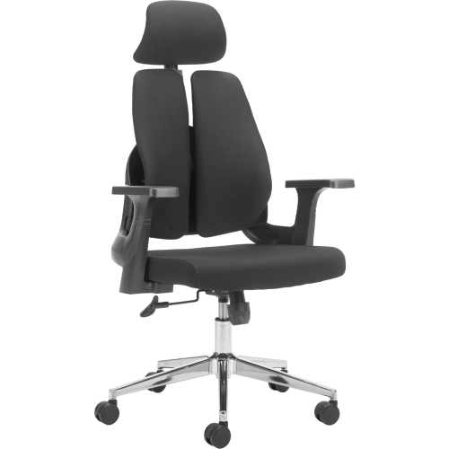 Genric Office Chair in Black Mesh Fabric & Chrome