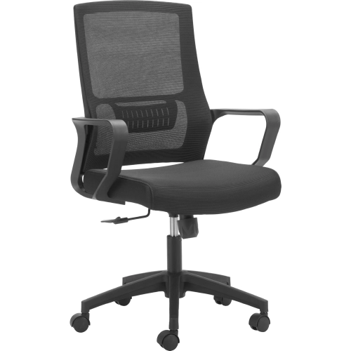 Jett Low Back Office Chair in Black Mesh Fabric
