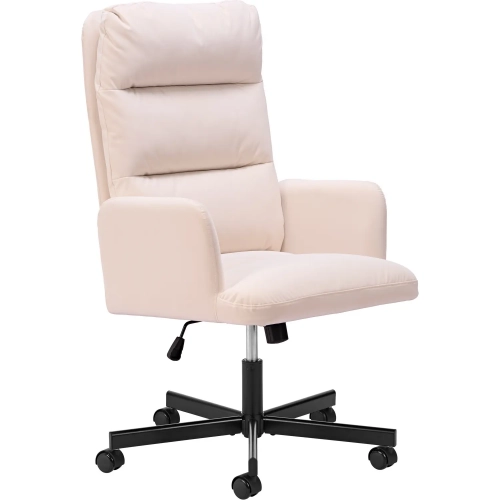Sable Office Chair in Ivory Vegan Leather