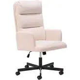 Sable Office Chair in Ivory Vegan Leather