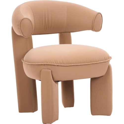 Cotsen Accent Chair in Tan Vegan Leather