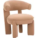 Cotsen Accent Chair in Tan Vegan Leather