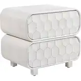 Miro Nightstand in White Washed Mango Wood