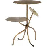 Mavro Side Table in Brass Iron