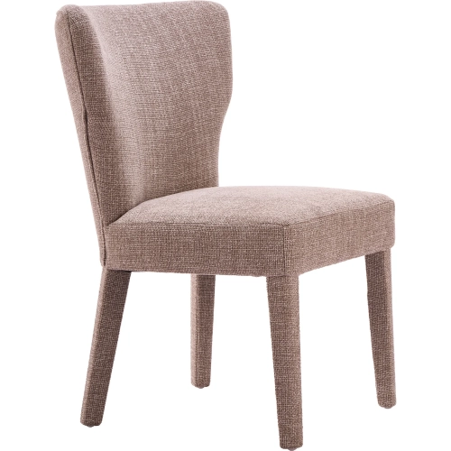 Peridot Dining Chair in Taupe Brown Textured Fabric