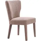 Peridot Dining Chair in Taupe Brown Textured Fabric
