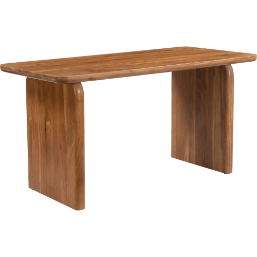 Naboo Desk in Walnut Finish Acacia Wood