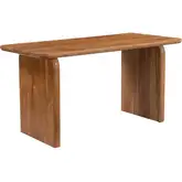 Naboo Desk in Walnut Finish Acacia Wood