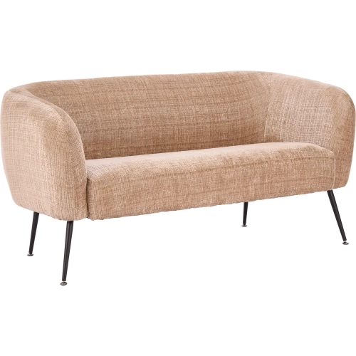 Racine Loveseat Linen Beige Chenille Fabric