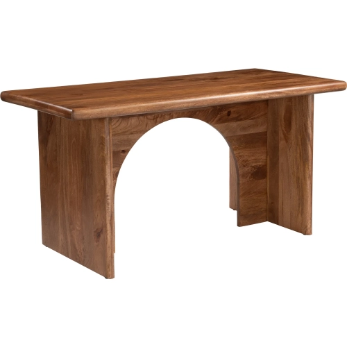 Luthien Desk in Walnut Finish Mango Wood