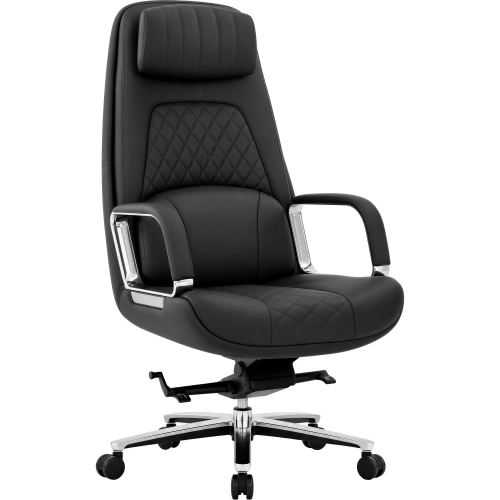 Cordelia Office Chair in Black Vegan Leather