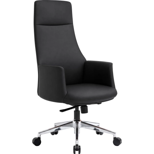 Cleopatra Office Chair in Black Vegan Leather
