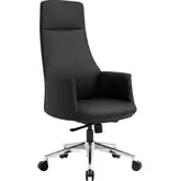 Cleopatra Office Chair in Black Vegan Leather