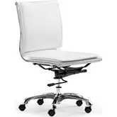 Lider Plus Armless Office Chair White