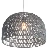 Paradise Ceiling Lamp in Gray Metal & Paper