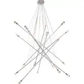 Belief Ceiling Lamp in Chrome with Half Chrome Bulbs