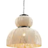 Manet Ceiling Pendant Lamp in Beige Powder Coated Steel