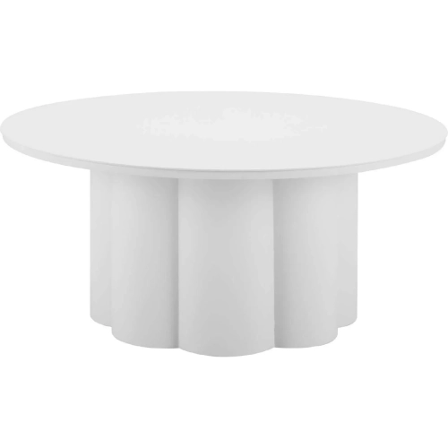Palmier Outdoor Coffee Table in White FAluminum