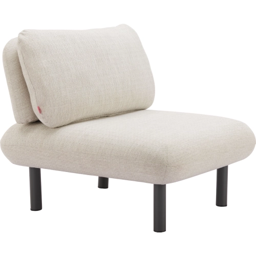 Aperto Outdoor Accent Chair in Beige Fabric & Aluminum