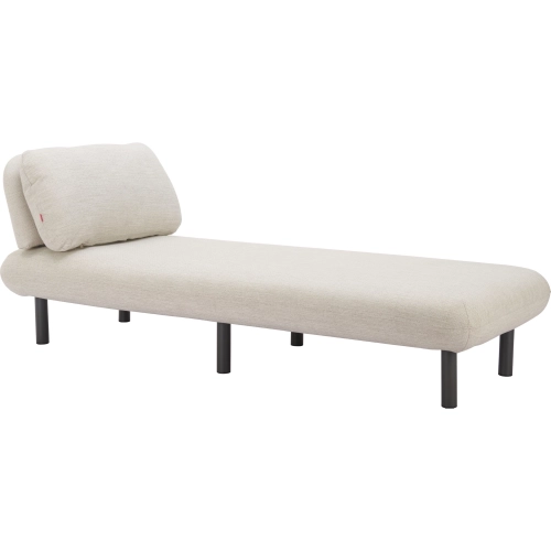 Aperto Outdoor Chaise in Beige Fabric & Aluminum