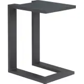 Tudi Outdoor Side Table in Black Aluminum