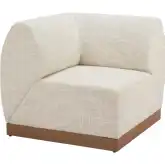 Christy Outdoor Corner Chair Sectional Sofa Unit in Beige