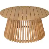 Zahara Outdoor Coffee Table in Natural Finish Solid Acacia Wood