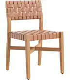 Mizuya Outdoor Dining Chair in Brown PE Rattan Weave & Wood