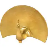 Fan Statue in Gold Aluminum