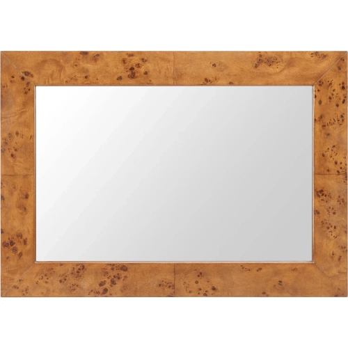 Mirat Mirror in Brown Burl Veneer