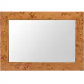 Mirat Mirror in Brown Burl Veneer